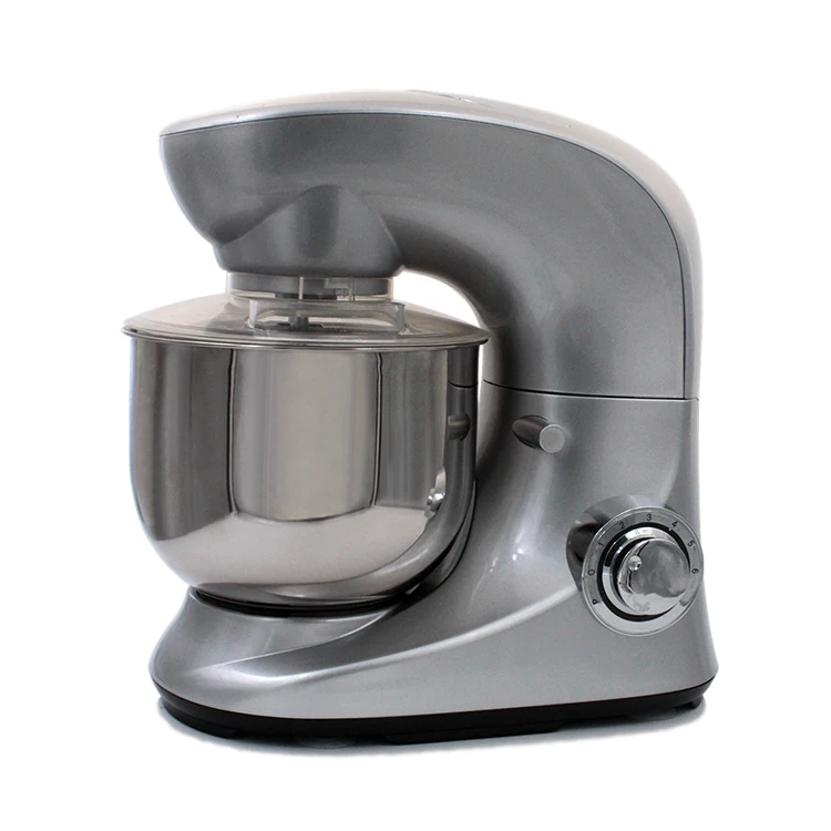 6 Speeds Portable Tilt-Head Electric Kitchen Food Mixer for Daily Use with Egg Whisk, Dough Hook, Flat Beater