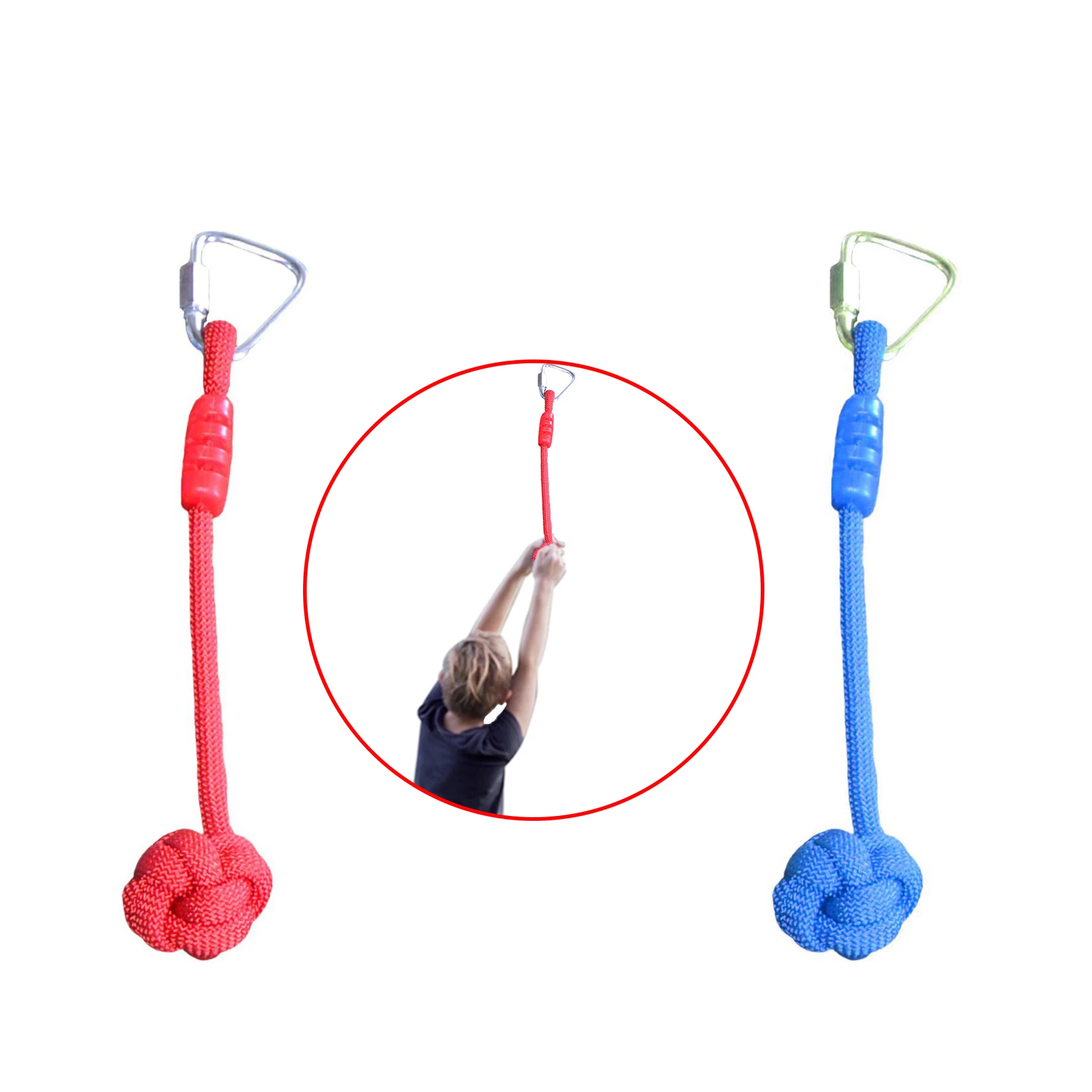 Kids kit set Slackline Swing knot rope Bar outdoor Backyard Obstacle course monkey bar