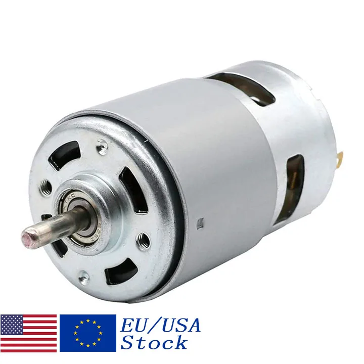 Шариковый подшипник Micro DC 12-24 в 10000 об/мин 775 большой крутящий момент высокая мощность низкий уровень шума щеточный двигатель постоянного тока драйвер для