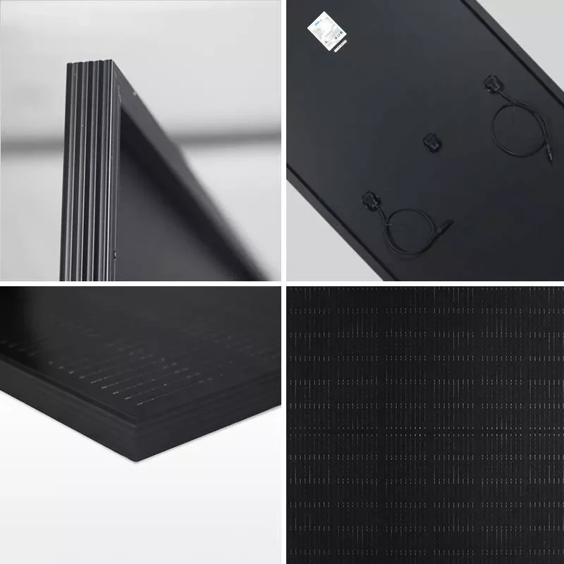 Full Black Solar Module Jinko Trina JA ,Longi N Type 400W,405W,410w,415W,420W 450W Mono Panels in Rotterdam Stock