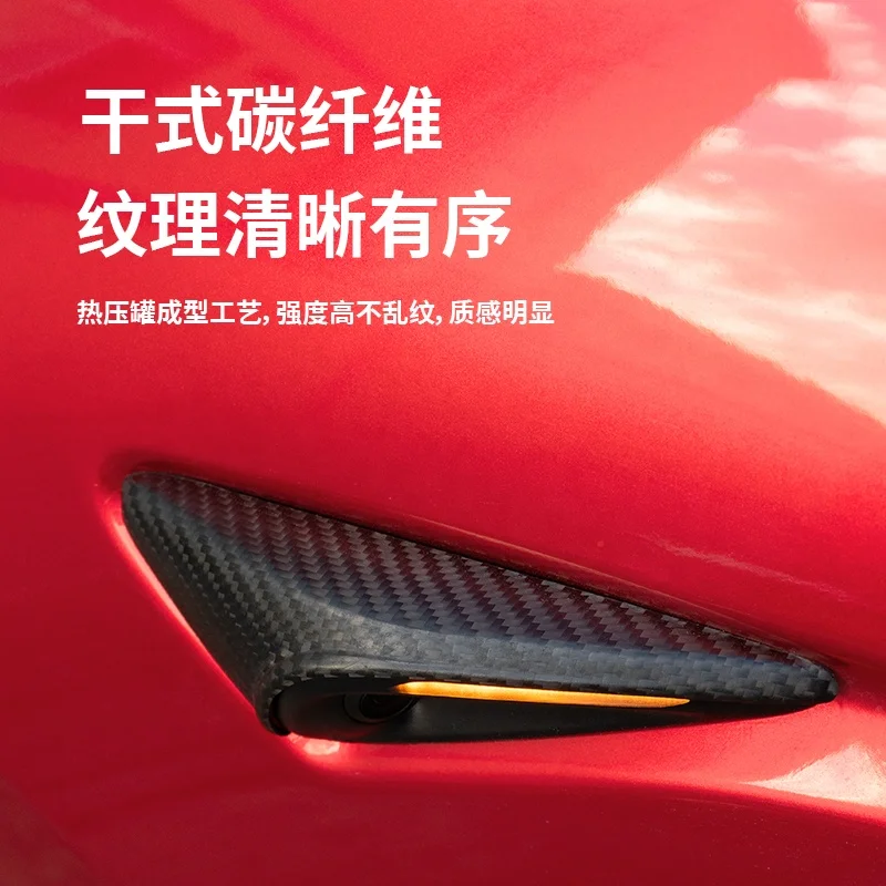 New arrival Auto Accessories MODEL 3 camera panel Front Side Wing Fender View Camera Cover Model 3 Model Y