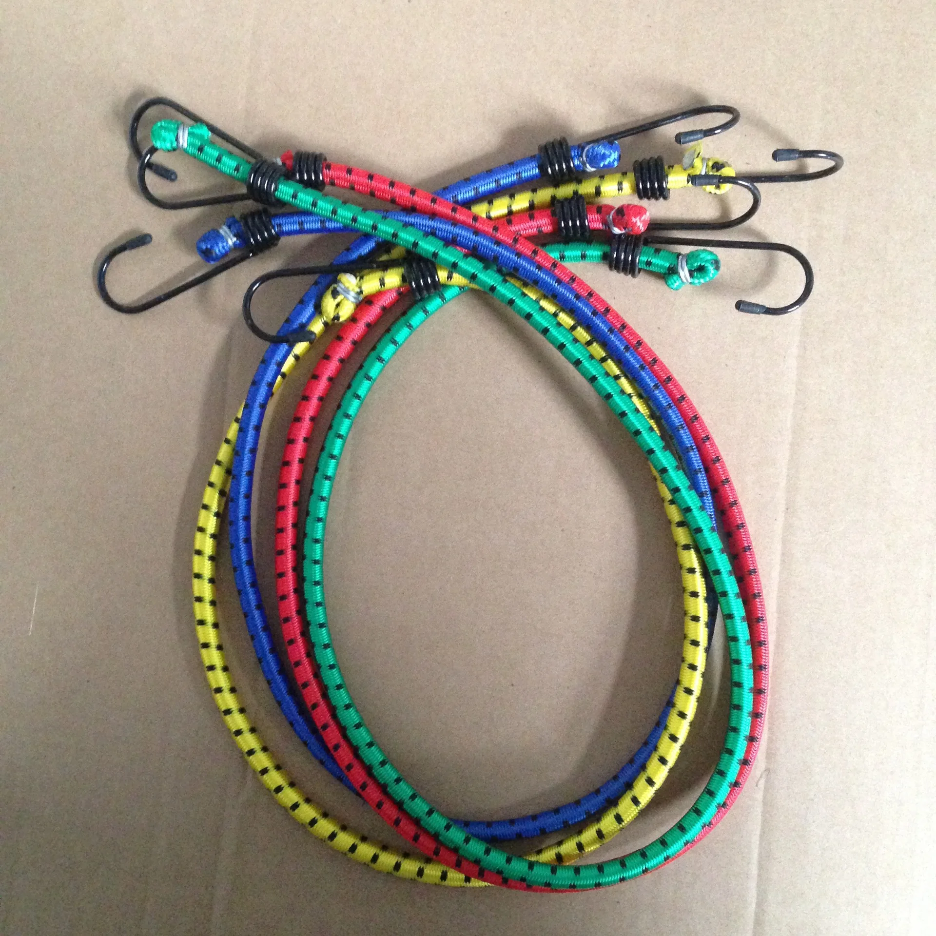 Best seller Rubber elastic bungee cords 8mm diameter Hot sales manufacturer safety motorbungee cord