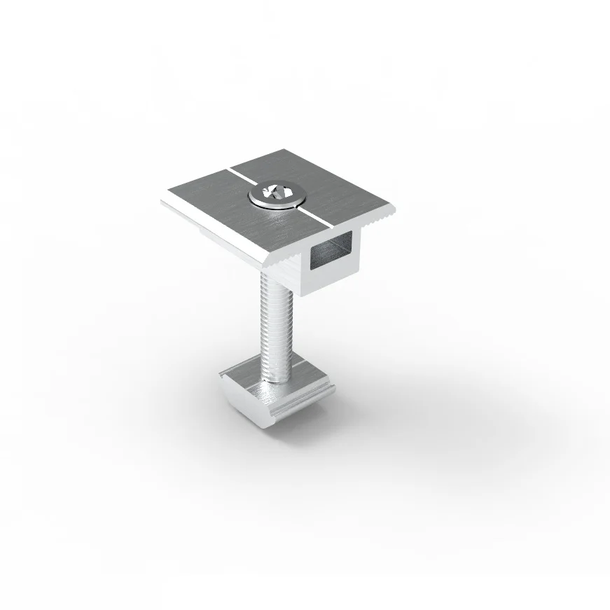 25 30 35 40 45mm Solar Panel Inner Clamp for mounting system Industrial Bracket Frame Profile Photovoltaic System