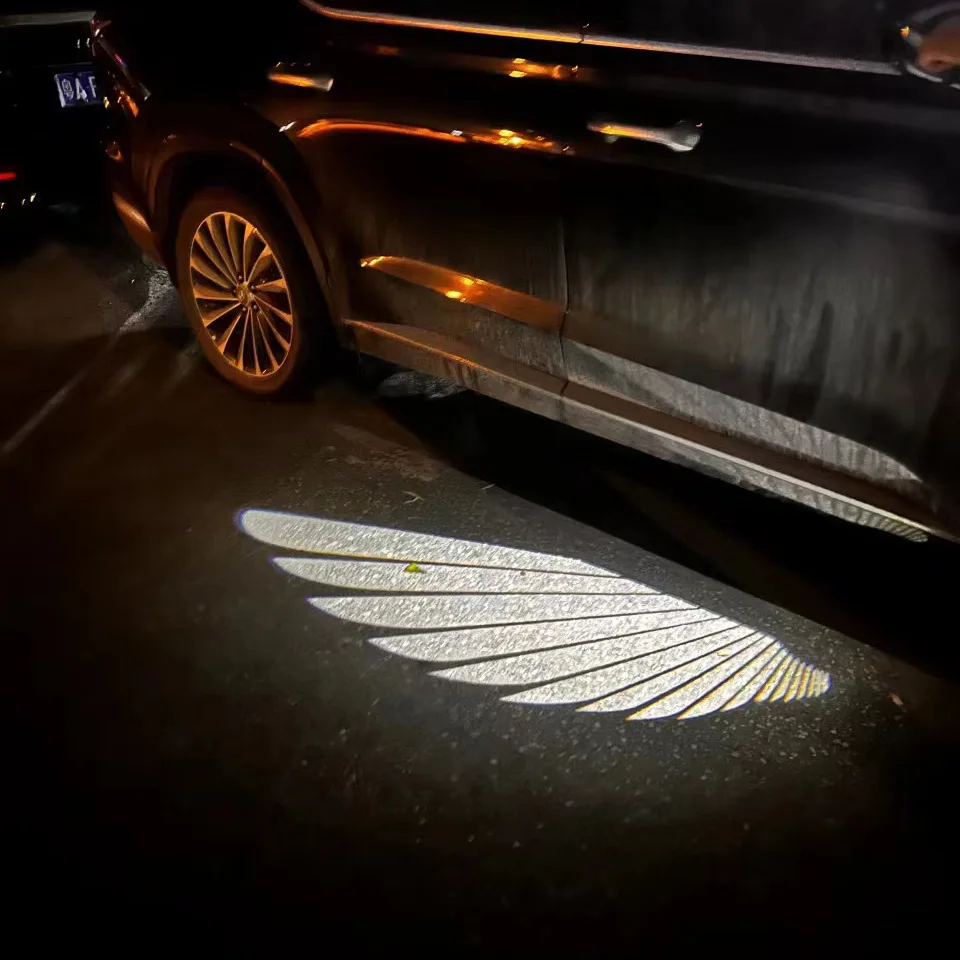 Auto Universal Angel Wing Carpet Light LED Courtesy Projector Light Projector Door Step Light