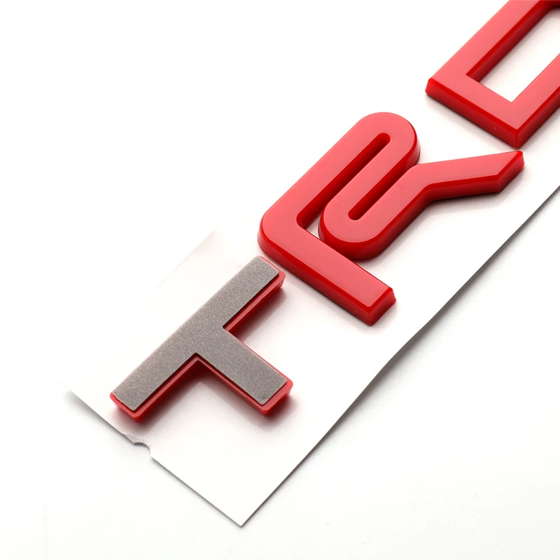 Unique Custom Adhesive Chrome Metal Auto Rear Trunk Letter Badge Car Emblem