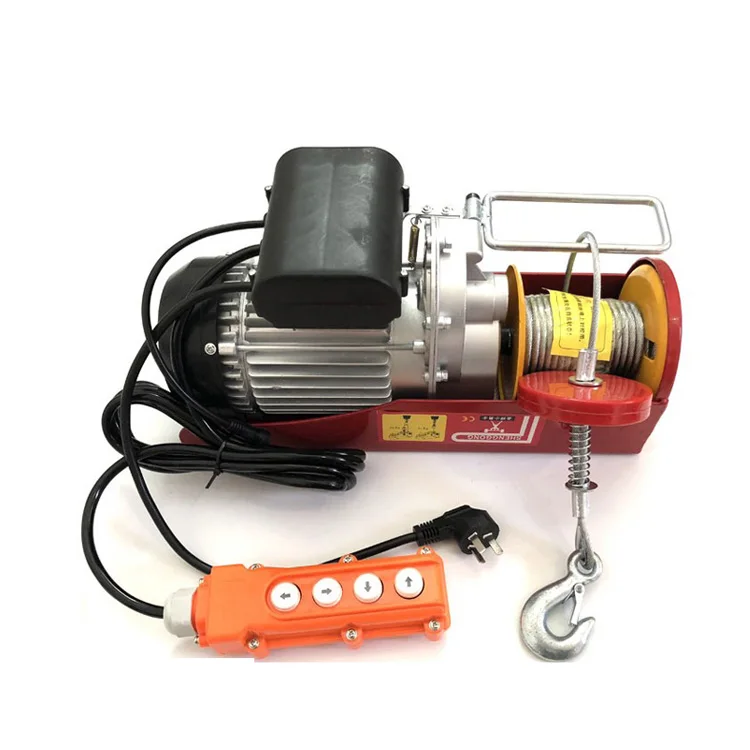 220v pa200 pa1200 small micro electric wire rope hoist