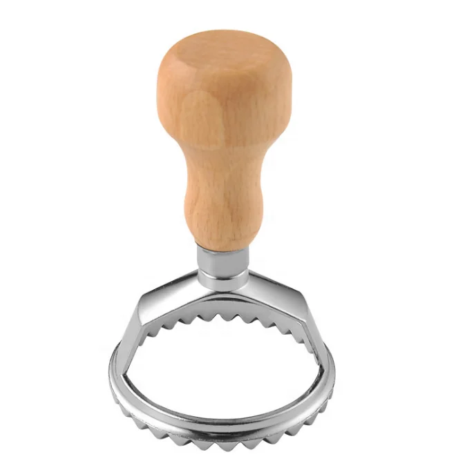 DIY Dumpling Tool Dough Cutting Mold Pastry Maker Ravioli Cutter cookie Stamp press With Wooden Handle For Biscuit Mold