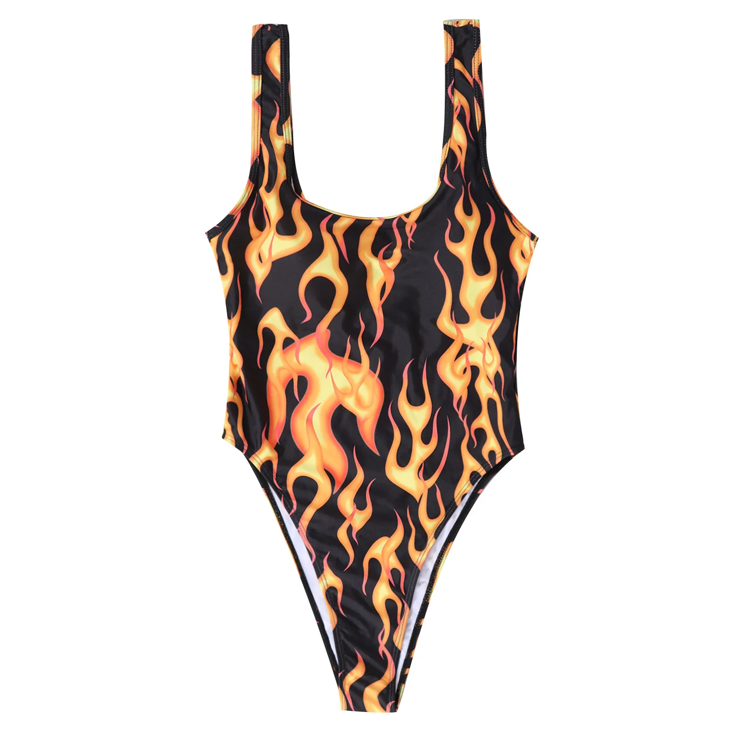2021 New Best Selling Swimsuit Female Sexy Soft Printed One-Piece Bikini