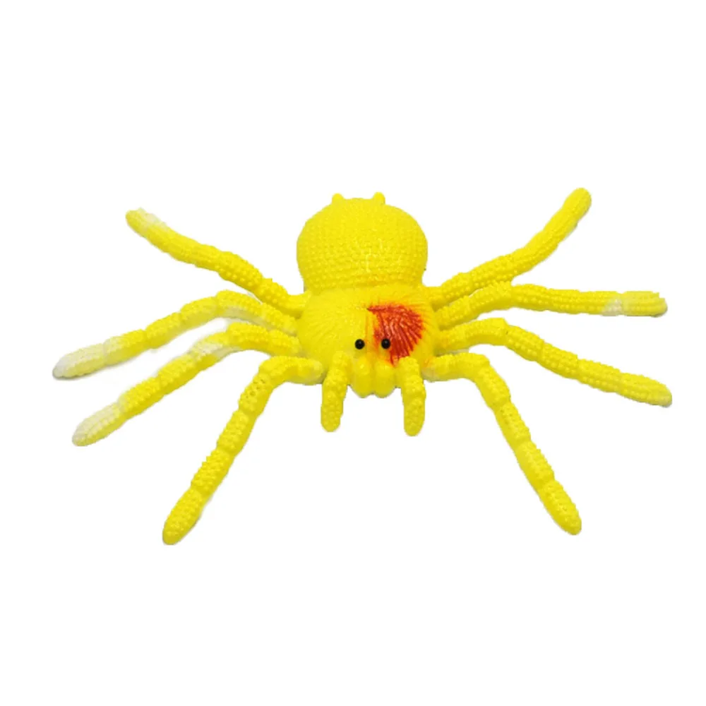 H085 Promotional Gift Hot Sale TPR Plastic Realistic Spider Shaped Toy for Kids Play