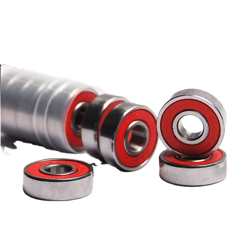 10x ABEC-9 608 2RS роликовые колеса для роликовых коньков с возможностью поворота на подшипник красный герметичный 8x22x7 мм подшипник вала антикоррозионные колеса скейтборда миниатюрный инструмент