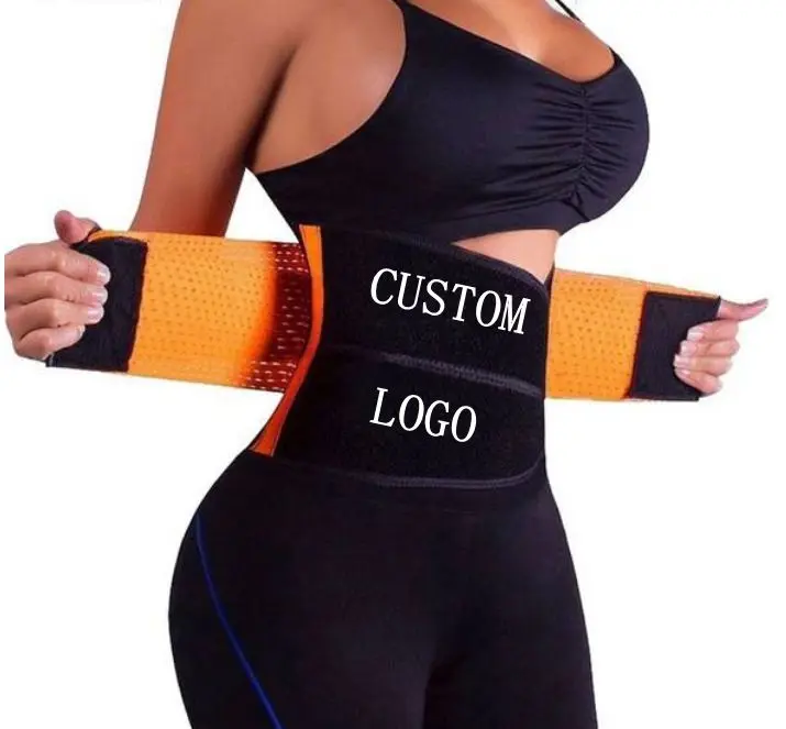 Women Adjustable Neoprene Waist Protection Wrap Band Back Lumbar Corset Support Sweat Stomach Sweat Waist Support Trimmer Belt