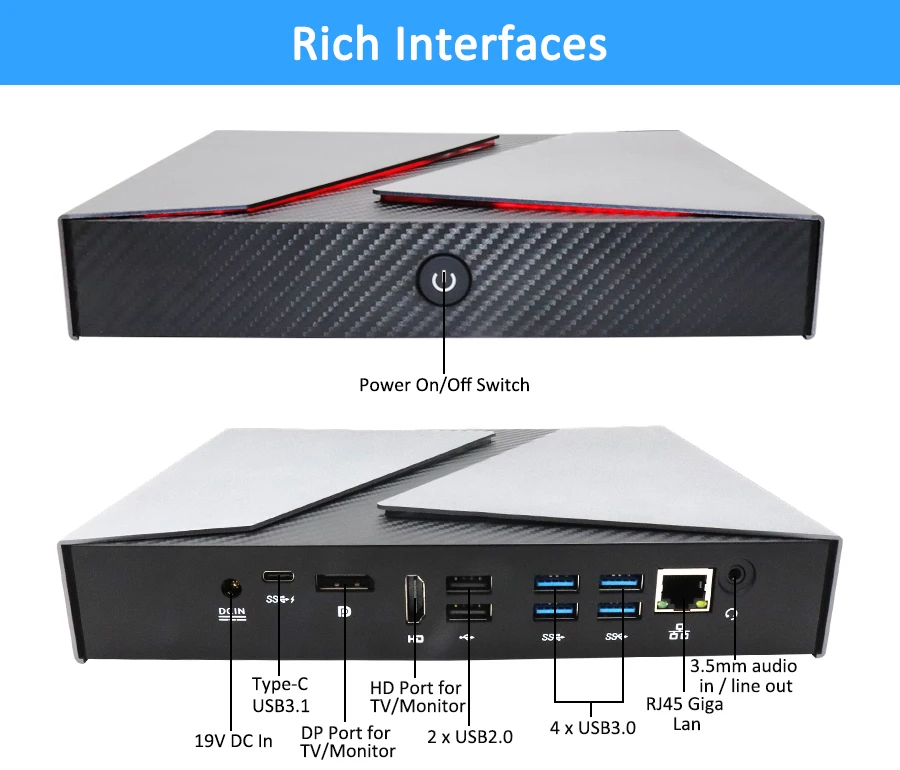  Настольный ПК ОЗУ 64 Гб Ge-force GTX 1650 4 ГБ GDDR5 i9 9880H i7 9750H игровой компьютер