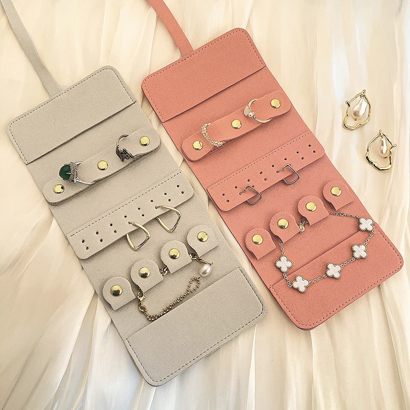 Most popular jewelry packaging Hot selling custom jewelry pouch bag for rings & pendants earing display necklace hanger