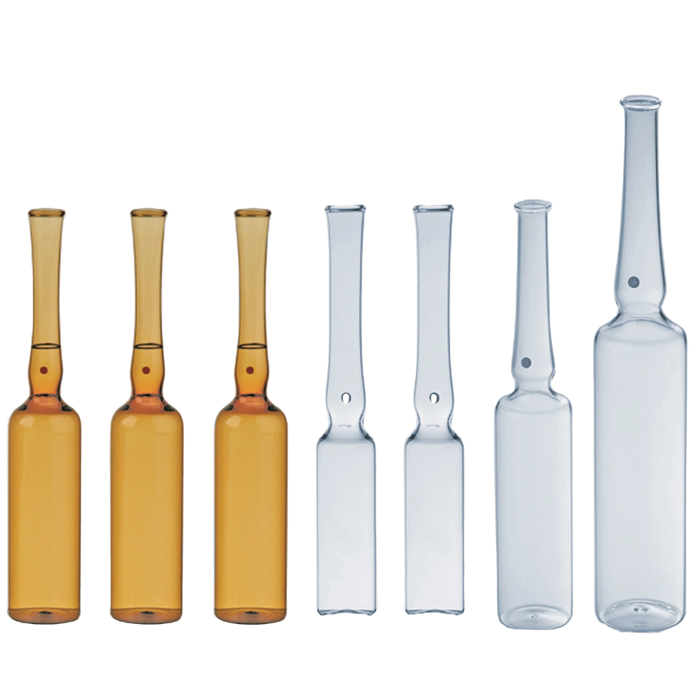 2ml Clear or Amber Pharmaceutical Glass Ampoule