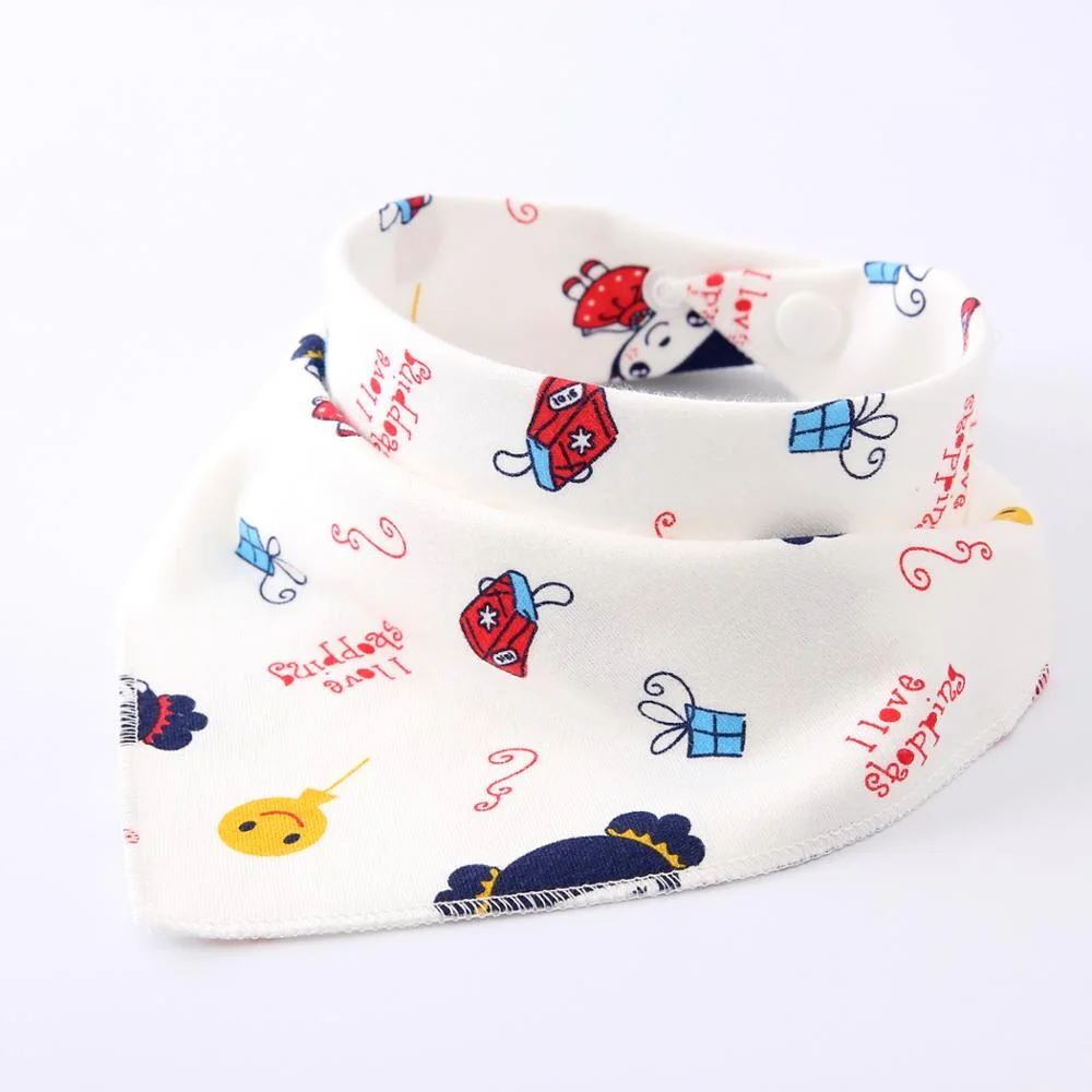 Wholesale Adjustable Feeding Bandana Bibs Extra Soft Natural Cotton Teething Baby Bibs