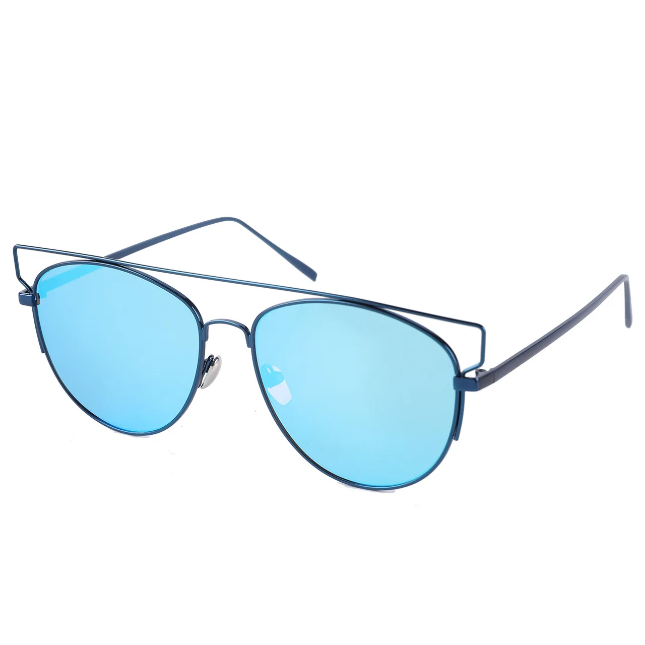 2024 Network red street shot sunglasses fashion men and women multi-colored glasses pilot metal sunglasses new trend wholesale