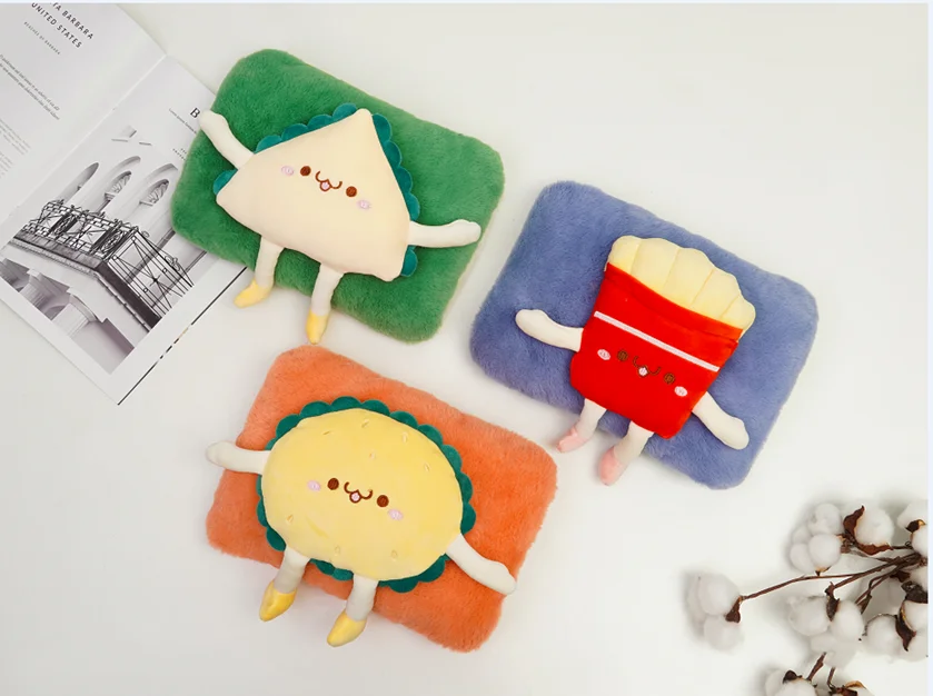Lesheros Explosion-Proof Cute Cartoon Plush Hand Warmer Rechargeable Cartoon Electric Hot Water Bag