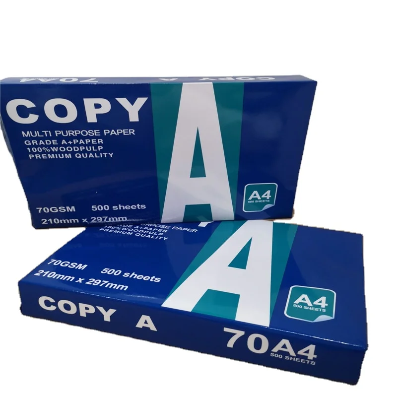 Cheap Price Letter Size A4 size 80G Copier Paper 70 75 80GSM Ream Printer A3 A4 Copy Paper in China