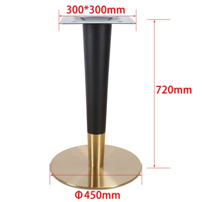 New Style Restaurant Bar Dining Round Cone Table Legs Modern Industrial Metal Iron Cafe Table Base