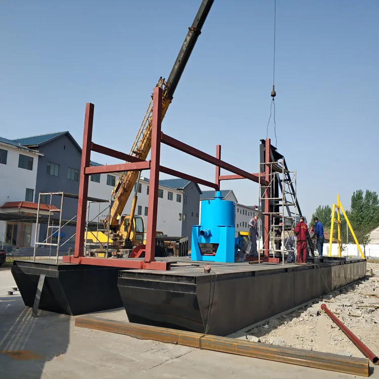 Easy Operation 120m3/h New Bucket Chain Excavating Gold Dredger Sale