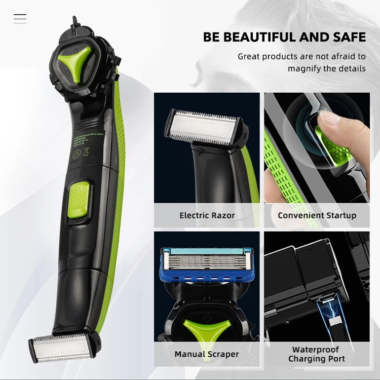 Men Electric Shavers Currency Rotary Scraper Base Beard Trimmer Shaver Blade Shaver