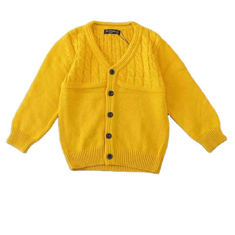 
Baby V-neck Knit Shirt Children Knitwear Long Sleeve Kids Jersey Knitted Sweater Toddlers Thick Warm Cardigan 