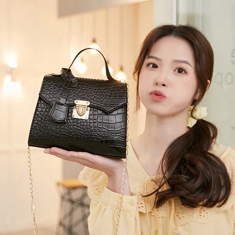 Online Shopping Wholesale Red Small Ladies Bags Handbag Guangzhou Fashion Leather Handbags Woman Bags