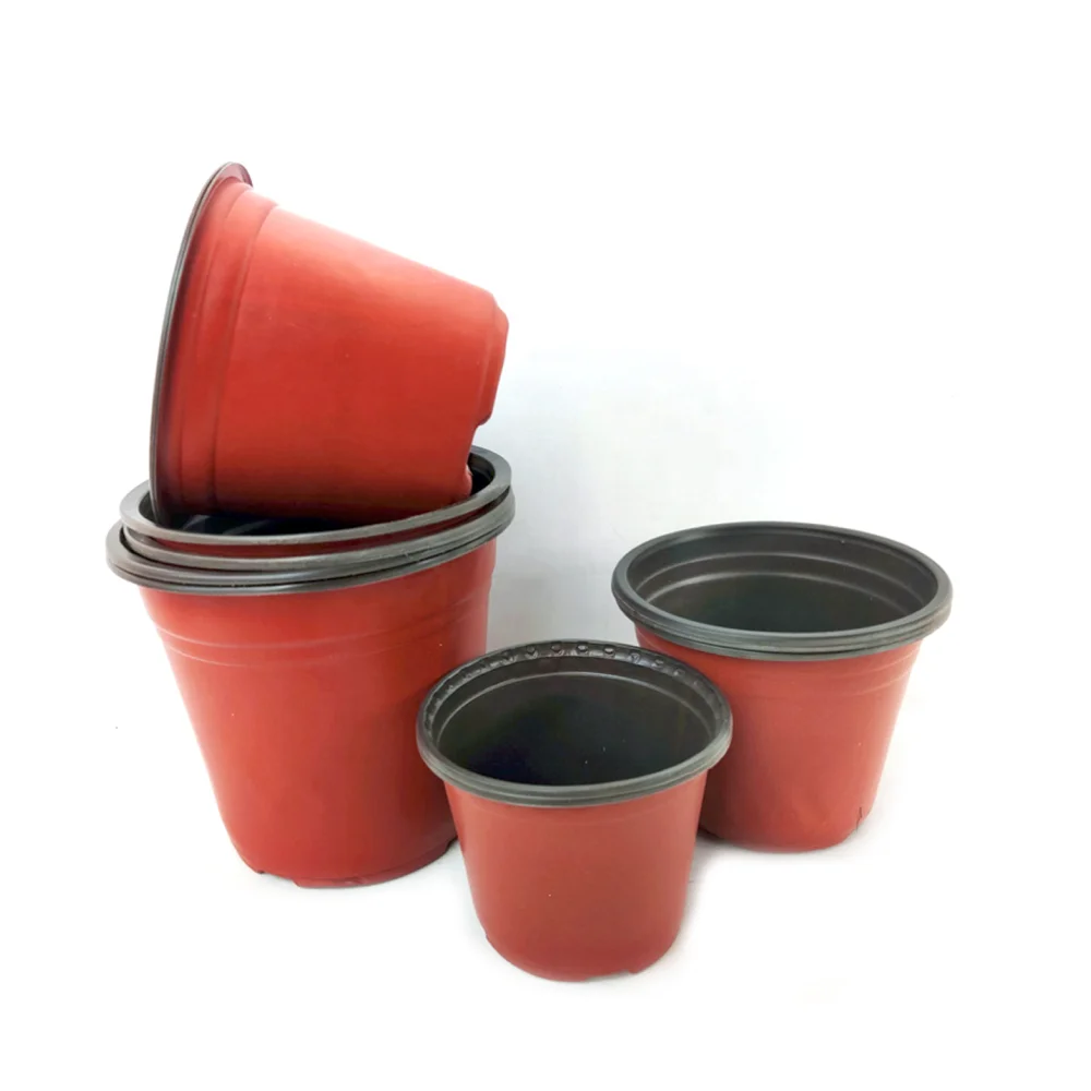 Factory Direct Price Wholesale 90 to 240 mm Double Color Soft Plastic Nursery Pots