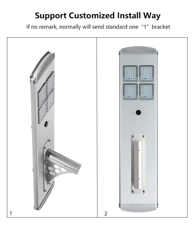 Wholesales Integrated Solar Street Light Aluminum Alloy Outdoor Parking Light