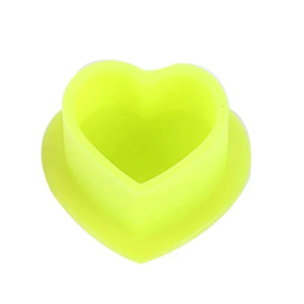 Splash-Proof Biodegradable Love-Shaped Tattoo Pigment Cup Silicone Tattoo Pigment Soft Cup Tattoo Pigment Cup
