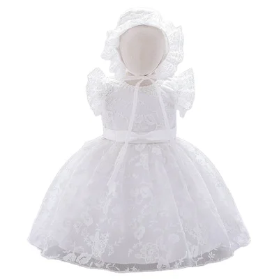 Baby Girl Clothes 1-3 years girls Girl Dress Children Lace Dress Baby White Wash Dress Kids Summer Ball Gown Sleeve