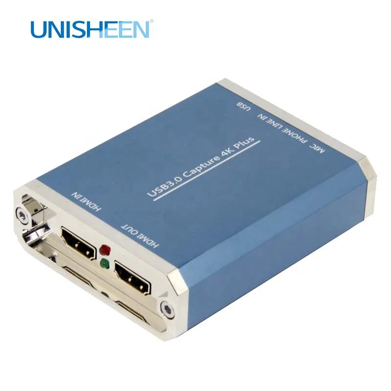 UHD 4K VIDEO CAPTURE Card Box Grabber Game Stream Live Streaming Broadcast 1080P OBS vMix Wirecast Xsplit