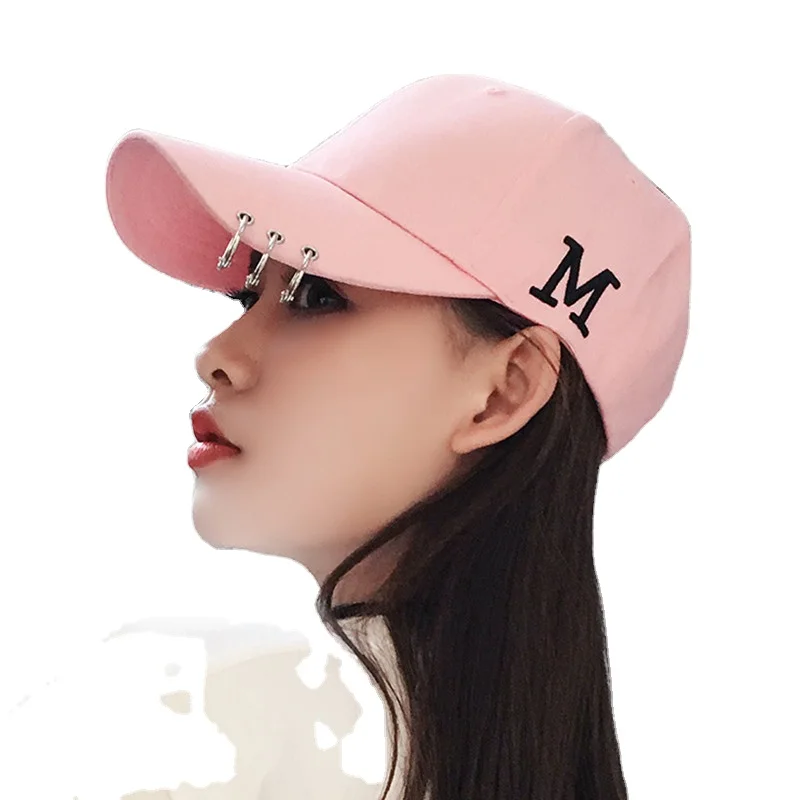 CLIMATE Summer Cool Rhinestone Bees Baseball Cap Snapback Hiphop Caps Women Black Hat Pearls Washed Cotton Adjustable Sports