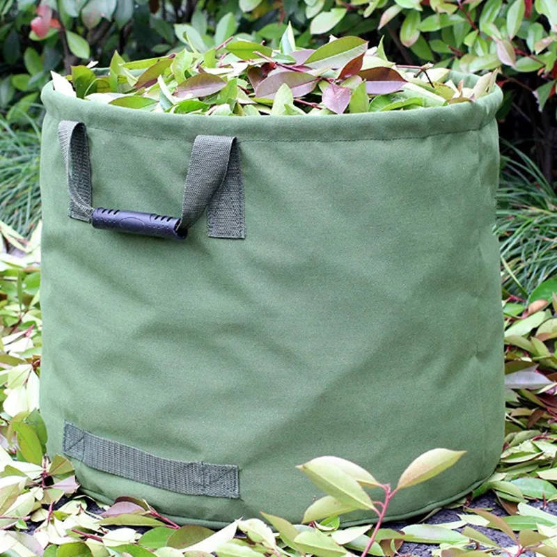 
33 Gallons Garden Bag Reusable Heavy Duty Gardening Trash Bag Lawn Leaf Yard Waste Bag 