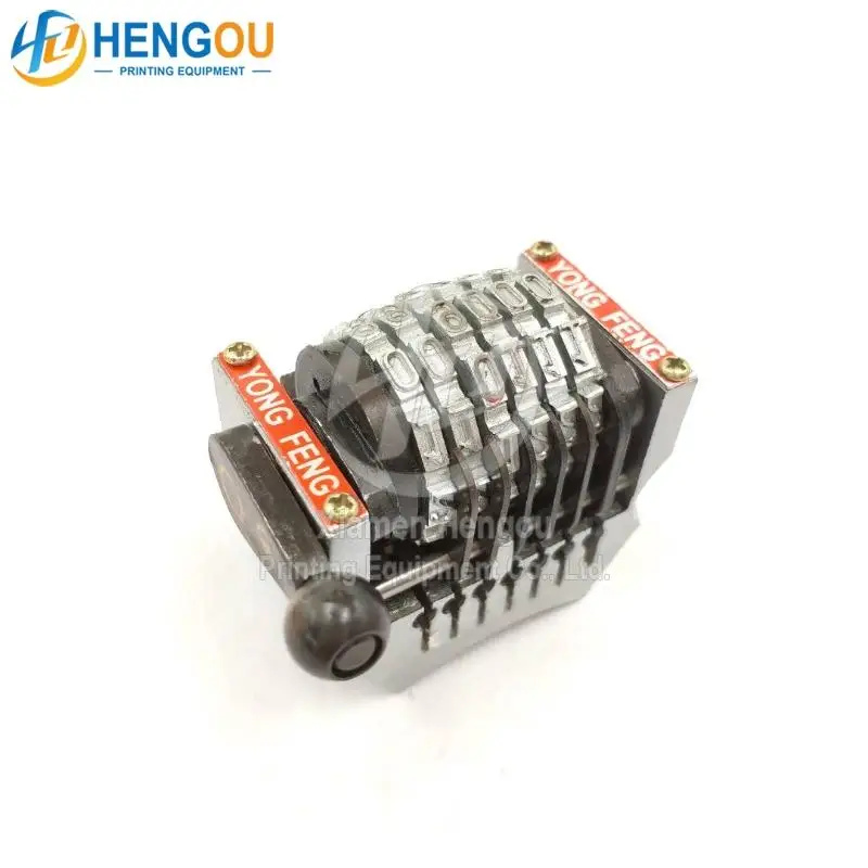 18.9 GTO numbering machine 6 digits vertical backward with spring 0987654...last 2 digits can sink printing machine parts