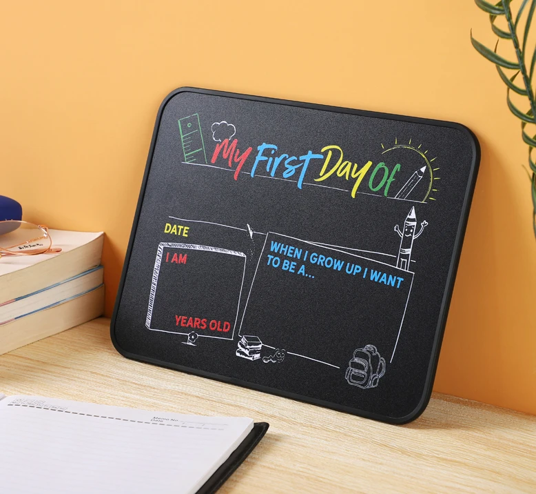 Soft Frame Thin Thickness Back To School First And Last Day Wet Erase Magnetic School Chalkboard