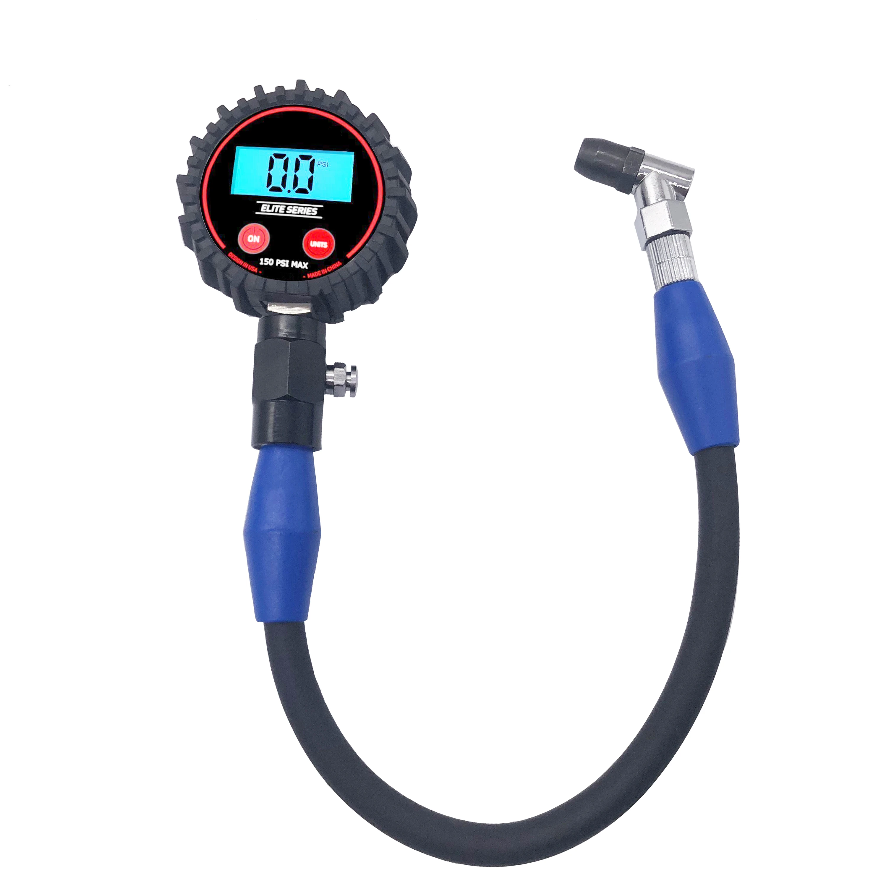 LCD digital tire pressure gauge large air valve button manual tire pressure gauge