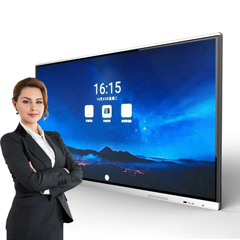 75 Inch 4K Full HD LCD Interactive smart board touch tv whiteboard