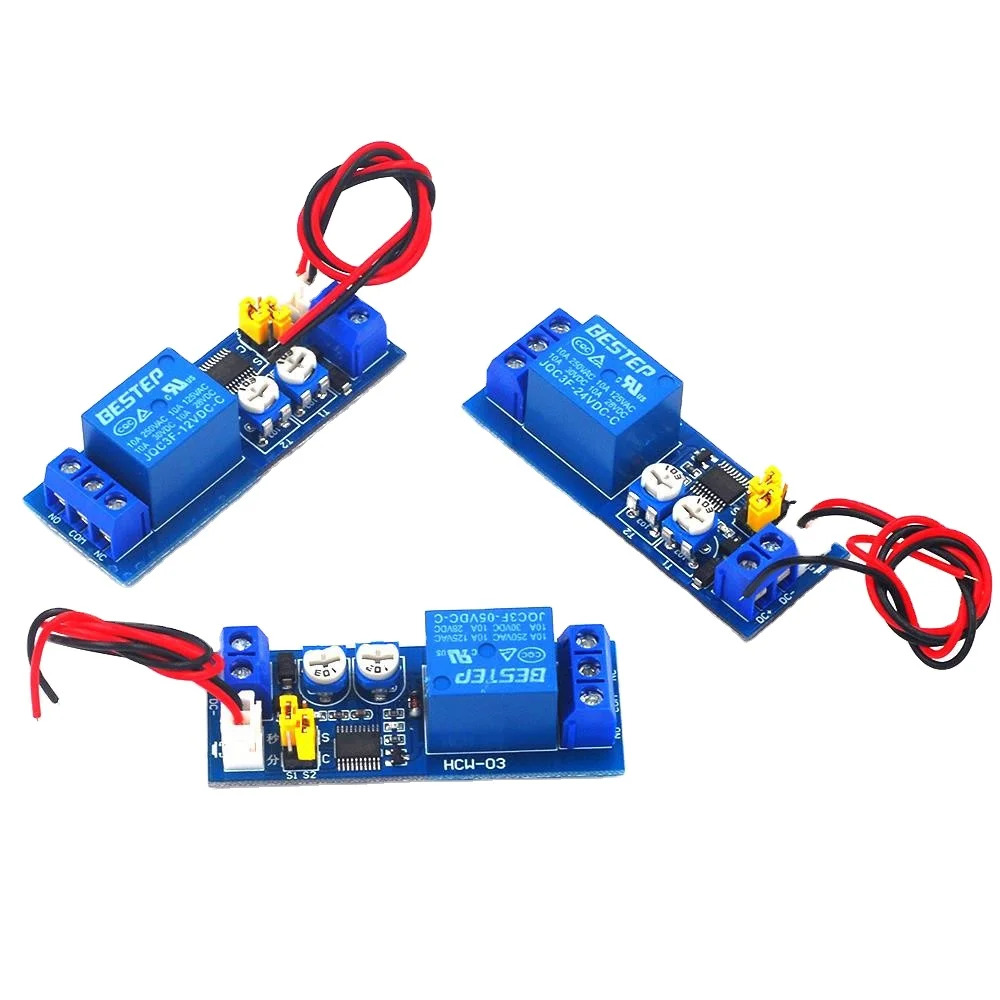 DC 5V 12V 24V Регулируемый цикл 120 мин таймер Задержка включения/выключения релейный модуль 0 ~ минут 1 канальный управления переключатель реле