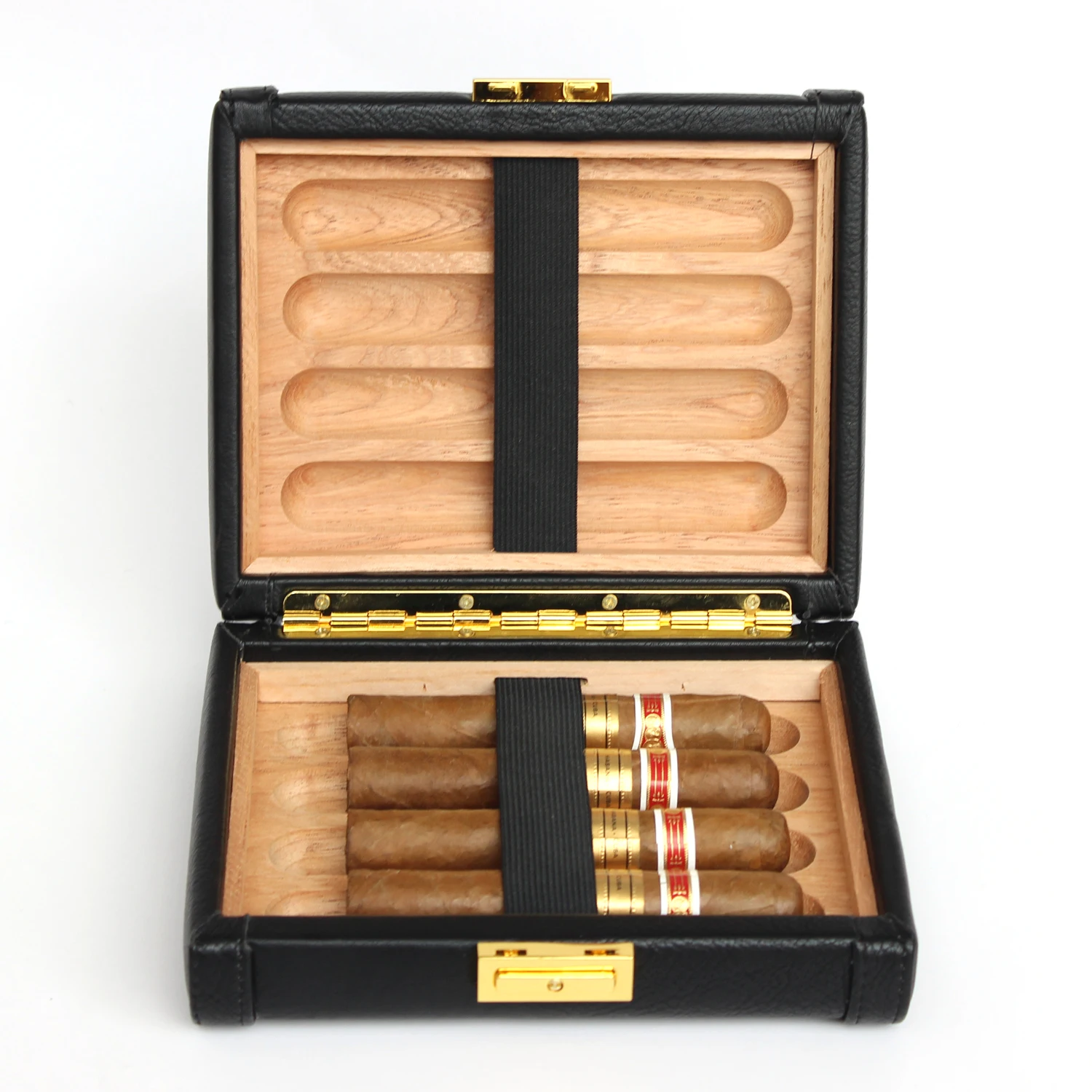 Подходит для 8 сигар красивая упаковка под заказ высокое качество дерево сигара хьюмидор кожаный чехол (1600502392313)