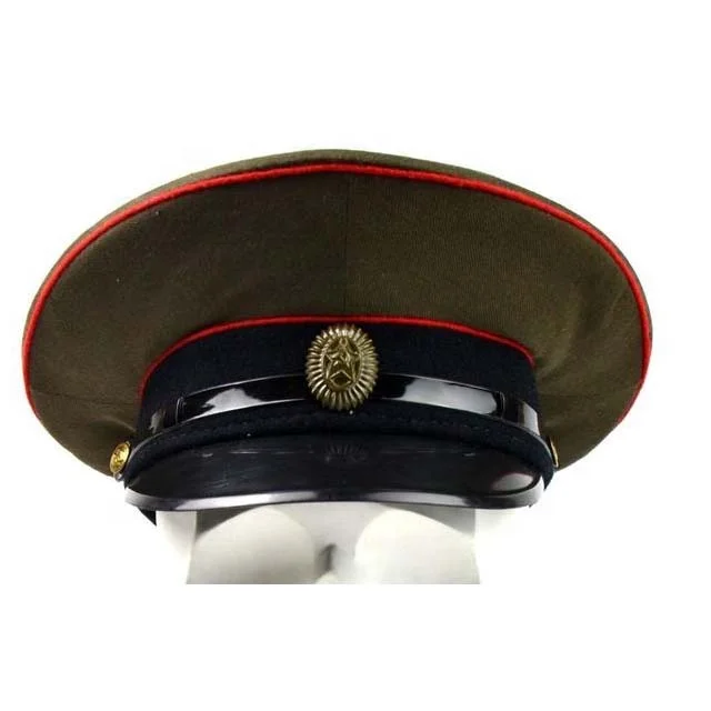 
Original Russian Military Visor Army Officer Tank Division Peaked Hat 