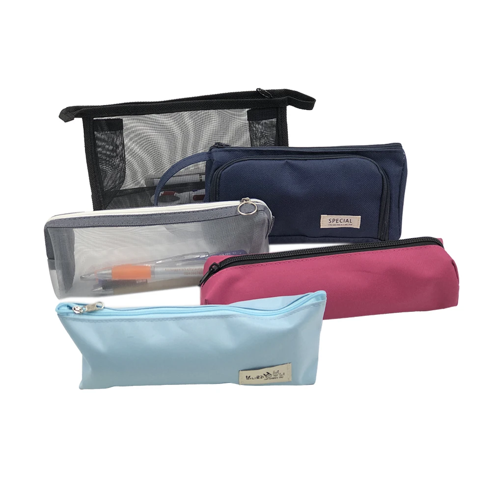 Promotional Gift Pencil Case Set Nylon Pencil Cases For Students School Pencil Case For Boys