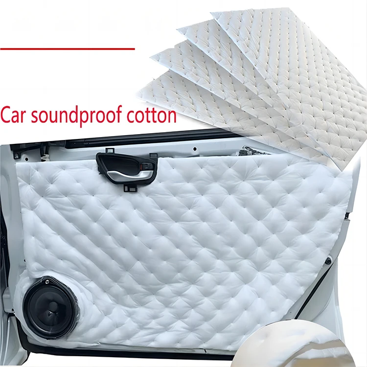 New energy Sound Absorbing Cotton Sheet  Soundproof Blanket for Studio, Car, HVAC, White Acoustic Foam Wall Panel