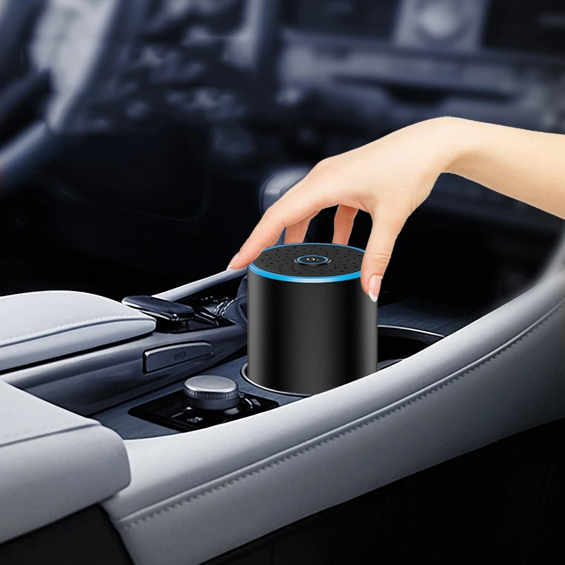 New Smart Small Home Office Desk Car Ozone Air Purifier USB Charging Fast Purifying Air Car Air Purifier Ionizer