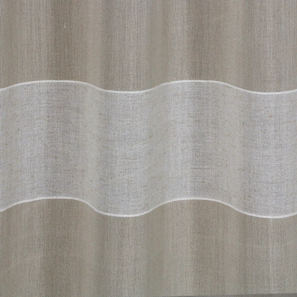 Best Selling Yarn Dyed Window Curtain Coastal Stripe Design Pole Top Window Curtains For Living Room Bedroom  Home window panel