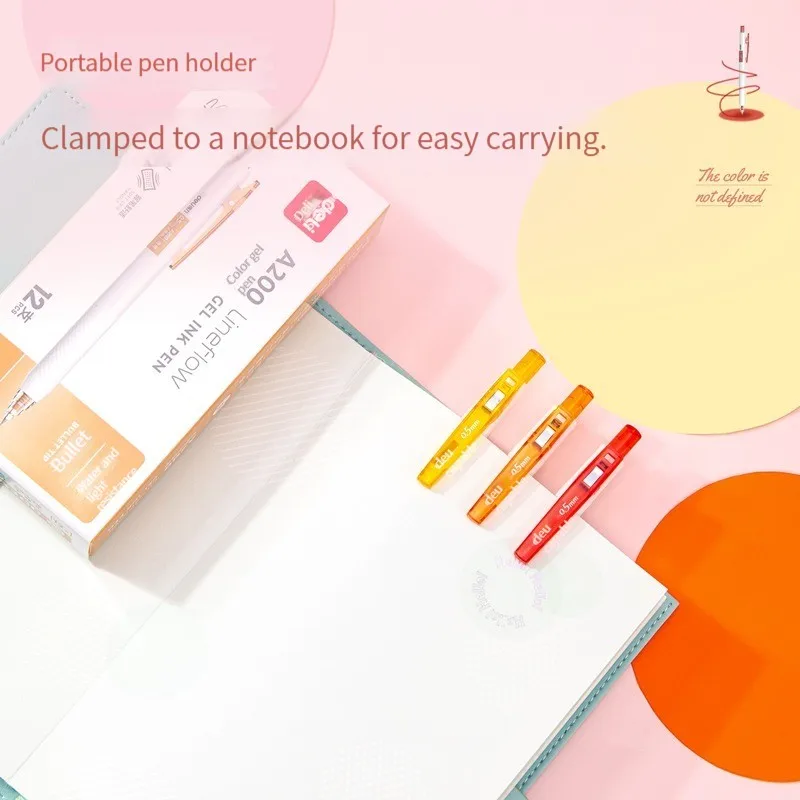 DELI A200 PRESS GEL PEN 0.5MM WATER-BASED PEN VINTAGE CARBON GEL PEN