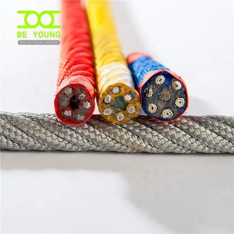 Outdoor Entertainment Playground Equipment Spare Parts Double Braided Rope Polyester Core Climbing Ladder Tree Manufacturing Of