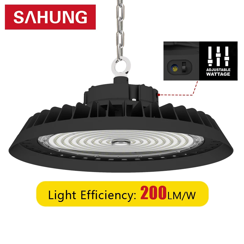 Hot selling cheap custom high light efficiency 200lm/w ufo led high bay lights lamp 100w