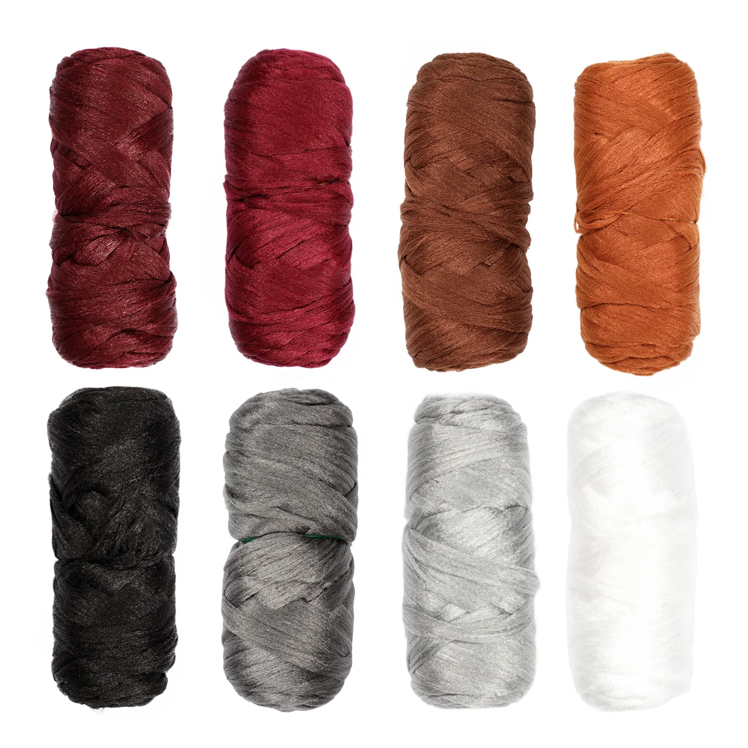 Brazilian Wool Hair, Wool Yarn for Hair Jumbo Braiding& Senegalese Twisting Hair Attachment Knitting