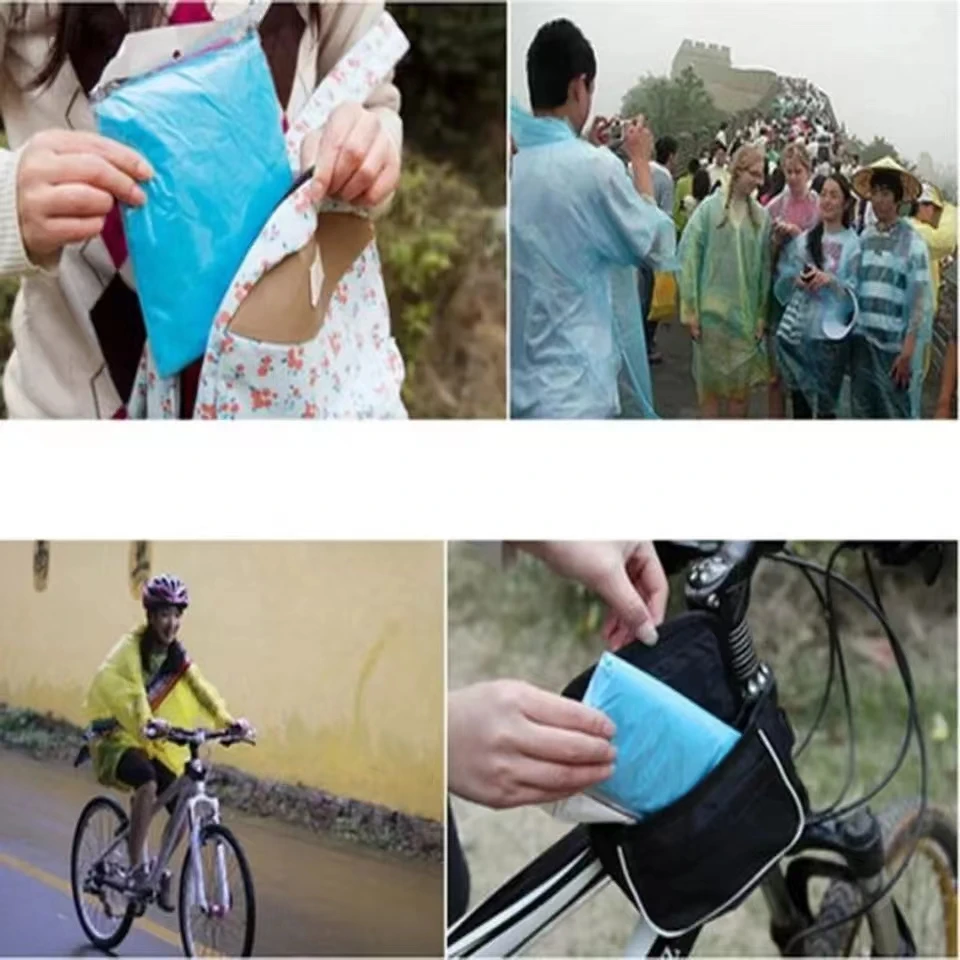 KWS Wholesale Custom Portable Disposable Adult Raincoat